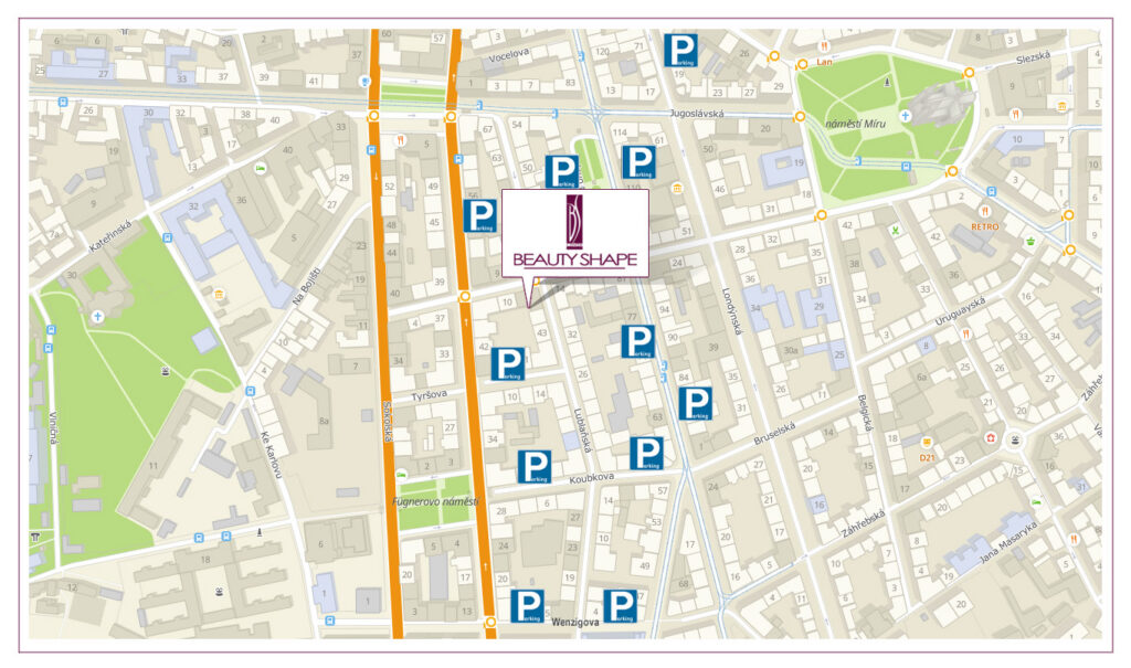 BeautyShape parking zone map